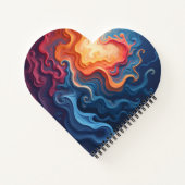 Carnet Abstract Heart Shaped Notebook (Dos)