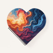Carnet Abstract Heart Shaped Notebook (Devant)