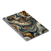 Carnet Abstract Leopard Print Swirl (Côté Droit)