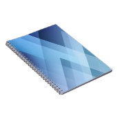 Carnet Abstract light background. Blue triangle pattern. (Côté Droit)