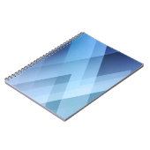 Carnet Abstract light background. Blue triangle pattern. (Côté gauche)