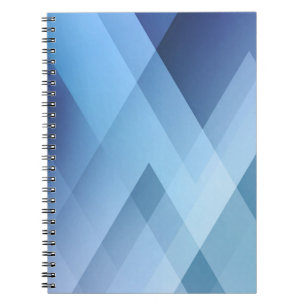 Carnet Abstract light background. Blue triangle pattern.