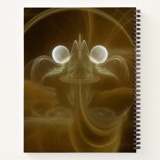 Carnet Abstract Light Energy Spiral Notebook (Dos)