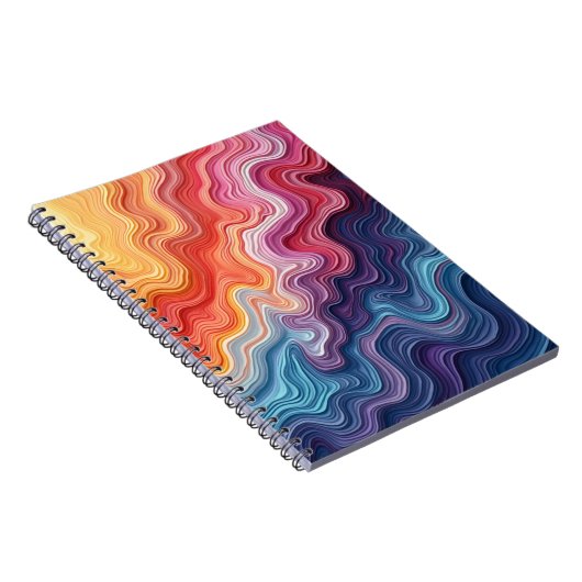 Carnet Abstract Notebook colorful (Côté Droit)