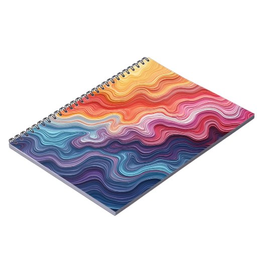 Carnet Abstract Notebook colorful (Côté gauche)