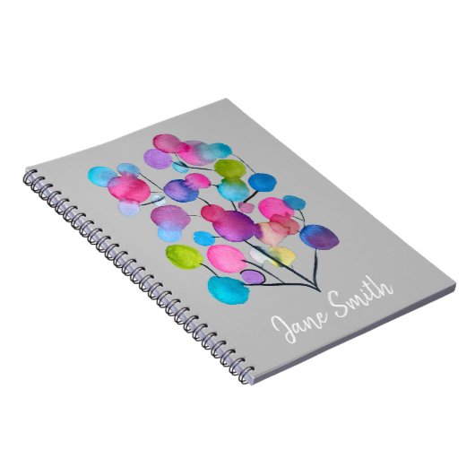 Carnet Abstract rose Summer Tree art (Côté Droit)