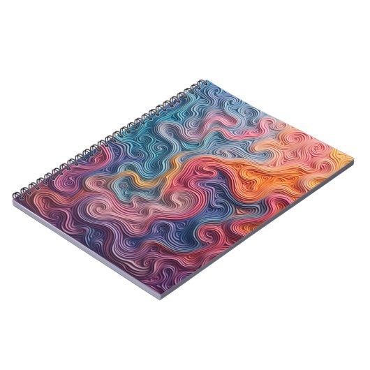 Carnet Abstract swirl notebook (Côté gauche)