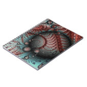 Carnet Abstract Vivid Fantasy Fractal Art Brown Blue (Côté gauche)