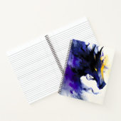 Carnet Abstract Watercolor Black Horse Portrait (Intérieur)