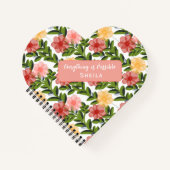 Carnet Abstract Watercolour Florals Notebook Clear (Devant)