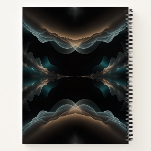 Carnet Abstract Wave Energy Spiral Notebook (Dos)