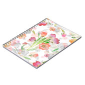 Carnet abstraction motif sans couture composition florale (Côté gauche)