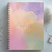 Carnet Abstrait à spirale coloré