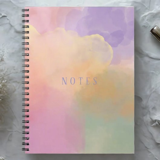 Carnet Abstrait à spirale coloré