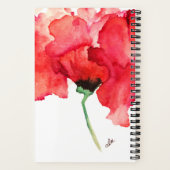 Carnet Abstrait à spirales florales  (Verso)