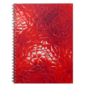Carnet Abstrait actuel d'huile rouge
