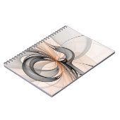 Carnet Abstrait Anthracite Grey Sienna Art moderne fracta (Côté gauche)