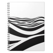 Carnet Abstrait arrière - plan des vagues. illusion d'opt (Devant)