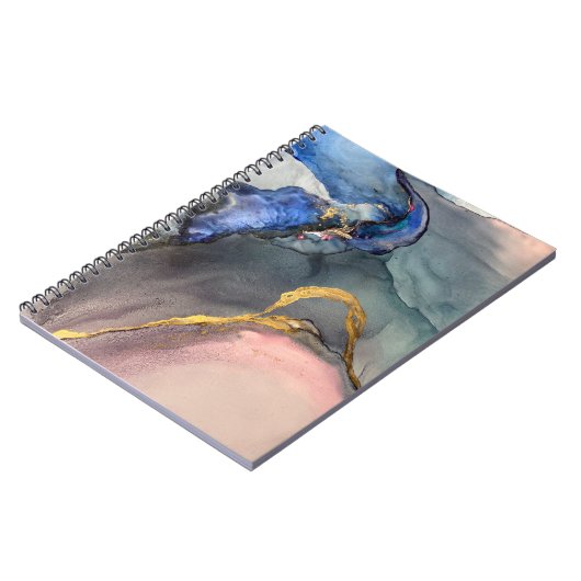 Carnet Abstrait arrière - plan rose-bleu avec belle trace (Côté gauche)