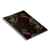 Carnet Abstrait atomique noir rétro (Côté Droit)