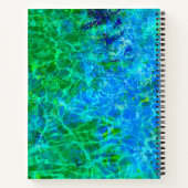 Carnet abstrait bleu et vert (Dos)