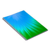 Carnet Abstrait bleu et vert vif (Côté Droit)