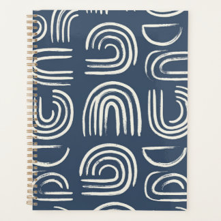 Carnet Abstrait Bleu Marine Arc | Moderne