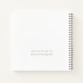 Carnet Abstrait Blue Wave Art moderne  (Dos)