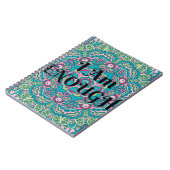 Carnet Abstrait Boho Mandala Je Suis Assez Affirmation (Côté gauche)