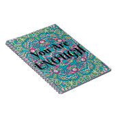 Carnet Abstrait Boho Mandala Vous Êtes Assez Affirmation (Côté Droit)