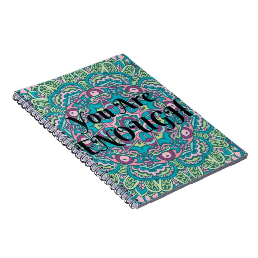 Carnet Abstrait Boho Mandala Vous Êtes Assez Affirmation (Côté Droit)