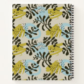 Carnet Abstrait Botanique Bohème Pastel Vert Bleu (Dos)