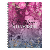 Carnet Abstrait Chic Luxury Glam Marble Pour Paint (Devant)