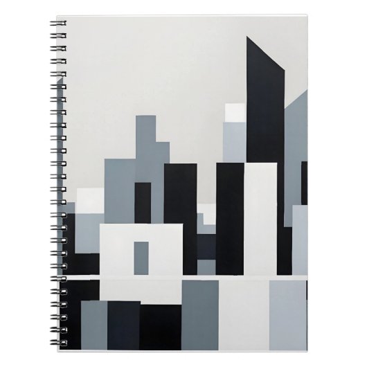 Carnet Abstrait Cityscape Architecture moderne Arrière - (Devant)