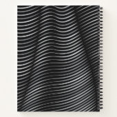 Carnet Abstrait contemporain noir et argent (Dos)