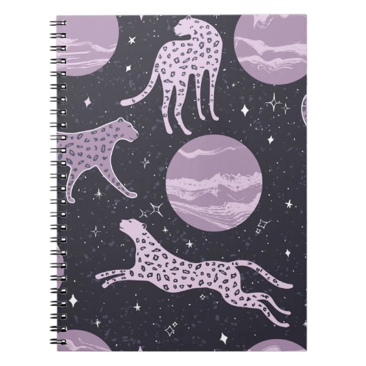Carnet Abstrait cosmos sans couture motif, arrière - plan (Devant)