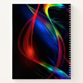 Carnet Abstrait couleur néon lumières (Dos)