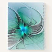 Carnet Abstrait De Bleu, Art Fractal Moderne (Dos)