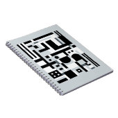 Carnet Abstrait de grille moderne (Côté Droit)