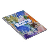 Carnet Abstrait de la spirale couleur (Côté Droit)