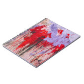 Carnet Abstrait de l'expression Lavender Rouge (Côté gauche)