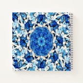Carnet Abstrait de mandala noir blanc bleu........ (Dos)