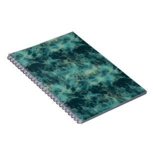 Carnet Abstrait de Marbre Sarcelle