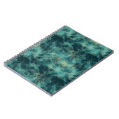 Carnet Abstrait de Marbre Sarcelle (Côté gauche)