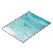 Carnet Abstrait de texture d'encre à alcool (Côté gauche)