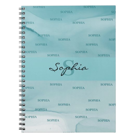 Carnet Abstrait de texture d'encre à alcool (Devant)