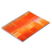 Carnet Abstrait d'énergie orange vif (Côté gauche)