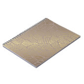 Carnet Abstrait doré, élégant arrière - plan vintage. (Côté gauche)