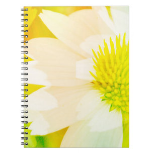 Carnet Abstrait du journal des fleurs jaunes