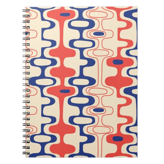 Carnet Abstrait du milieu du siècle : design moderne et t (Devant)